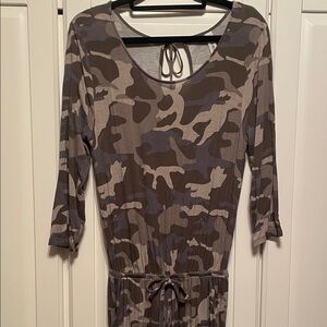 Women’s Comfortable Camouflage Print Jumpsuit
